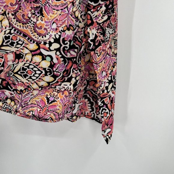 Floral&Ivy Women's Sleeveless Blouse sz S NWT V-Neck Chiffon Career Top BELK - Picture 5 of 7